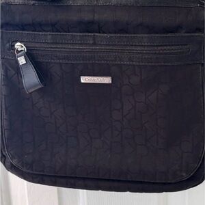 Calvin Klein Black Monogram Shoulder Bag